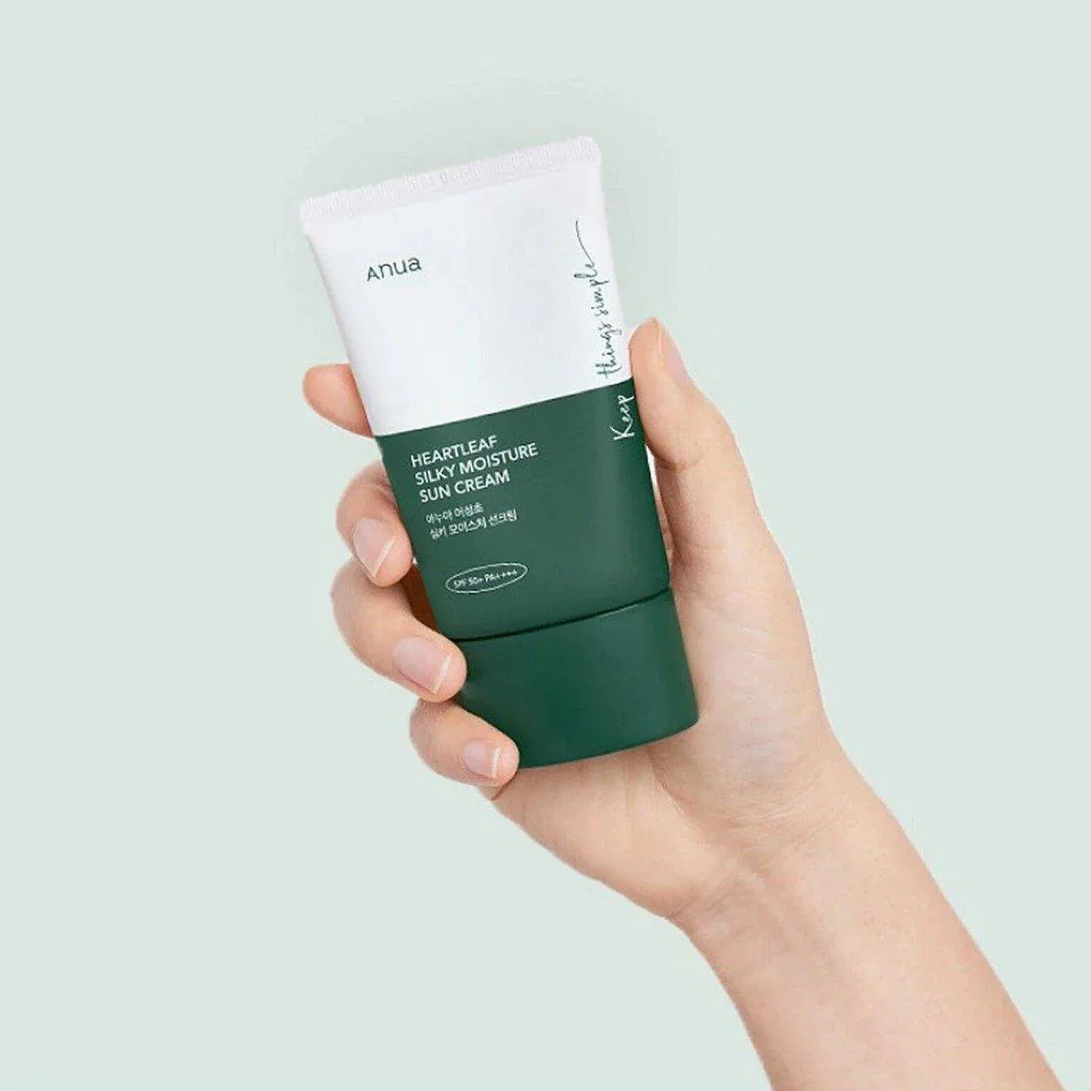 anua heartleaf silky moisture sun cream 50ml