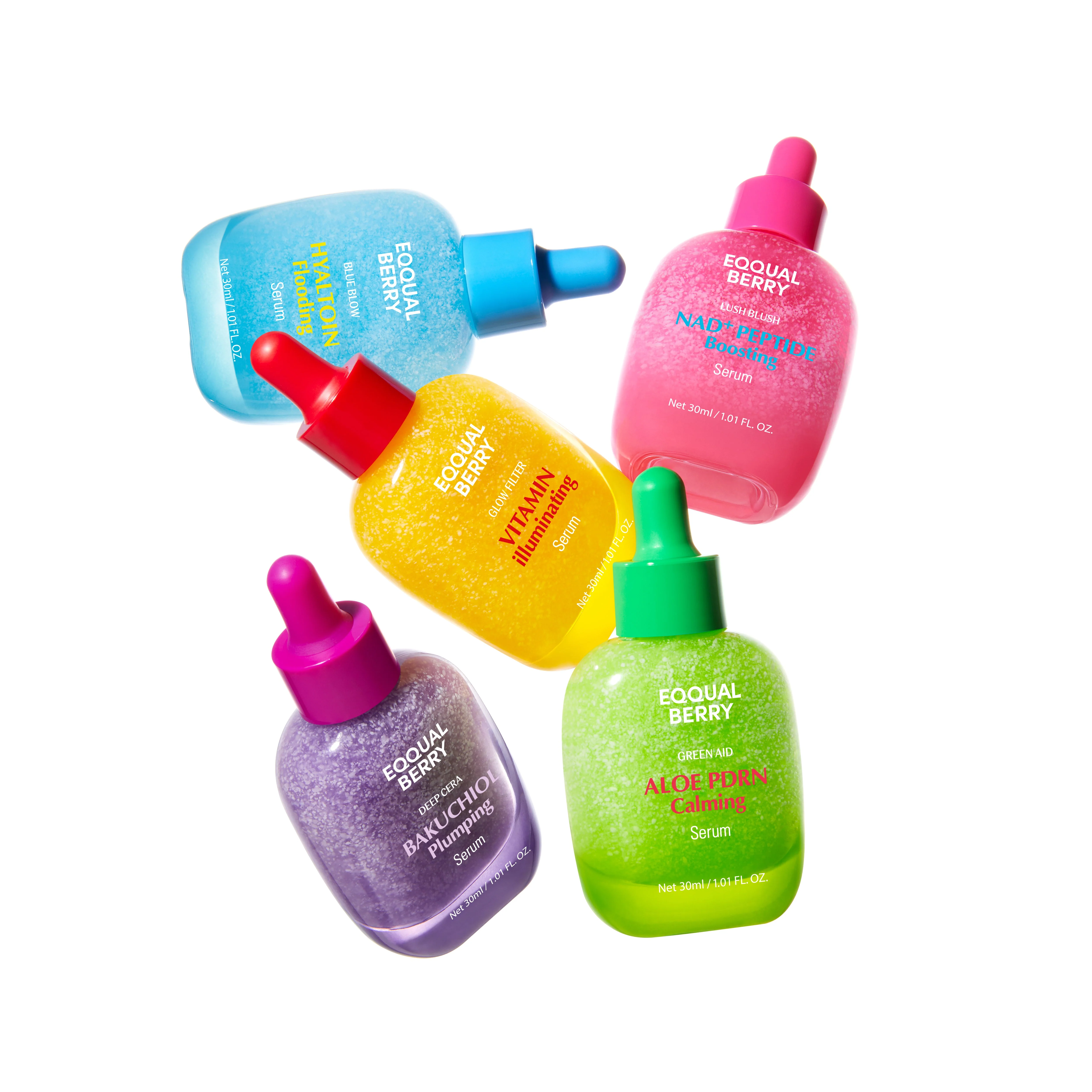 eqqualberry serum minis discovery kit 5x10ml